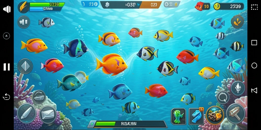 Tampilan gameplay seru dari game Tembak Ikan 2739.