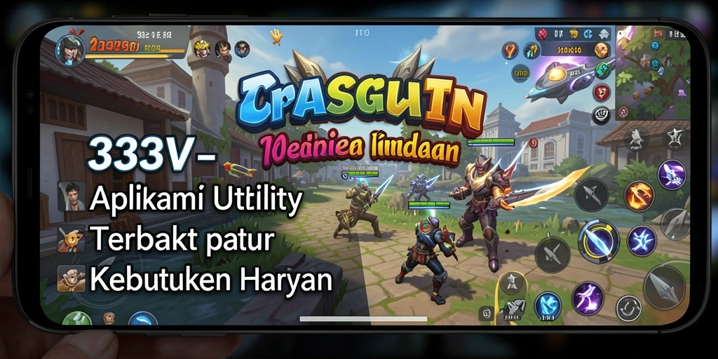 Tampilan utama antarmuka 333V yang sederhana dan fungsional.