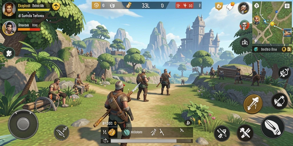 Screenshot permainan Open World 33L menyajikan eksplorasi yang mendalam.