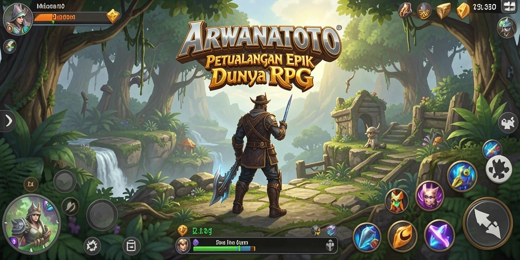 Gameplay epik ARWANATOTO dalam aksi di dunia RPG.