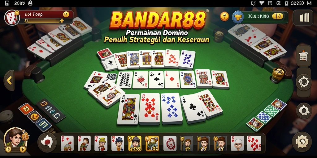 Tampilan menarik permainan Domino di BANDAR88.