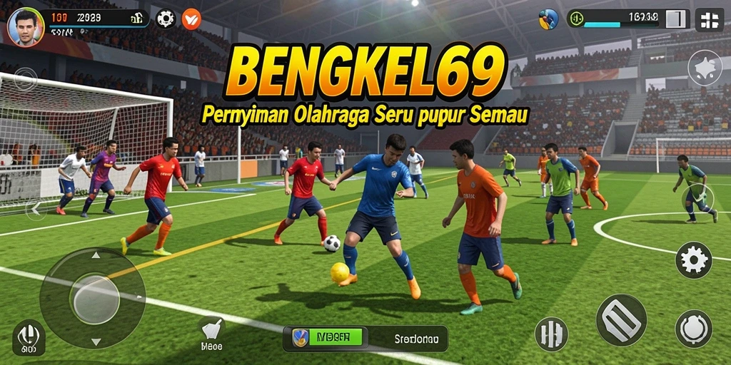 Tangkapan layar BENGKEL69 menampilkan aksi olahraga yang seru.