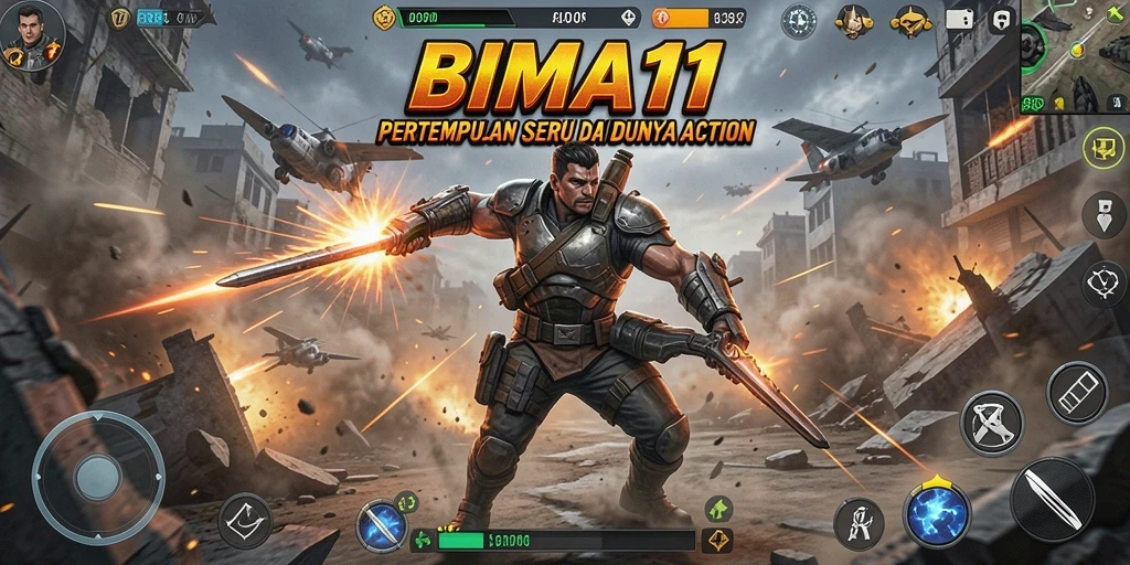 Tampilan menarik dari gameplay BIMA11 yang penuh aksi.