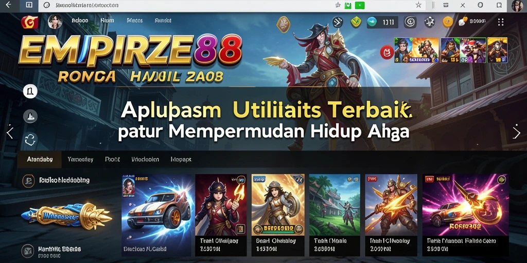 Tampilan antarmuka EMPIRE88 yang sederhana dan fungsional.