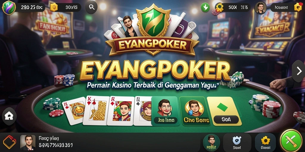 Tampilan gameplay EYANGPOKER yang seru dan interaktif.