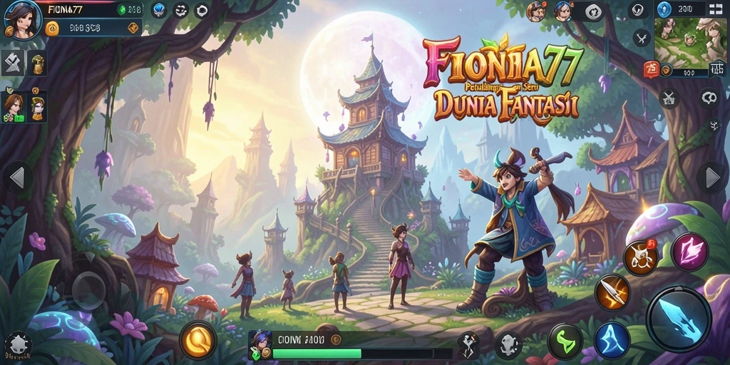 Tampilan gameplay seru dalam FIONA77 dengan banyak petualangan menarik.