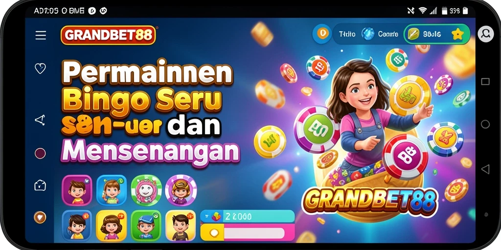 Tampilan gameplay Bingo yang seru dan interaktif di GRANDBET88.