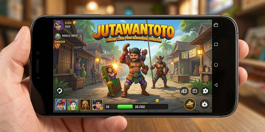 Tampilan gameplay seru dan strategis dari JUTAWANTOTO.