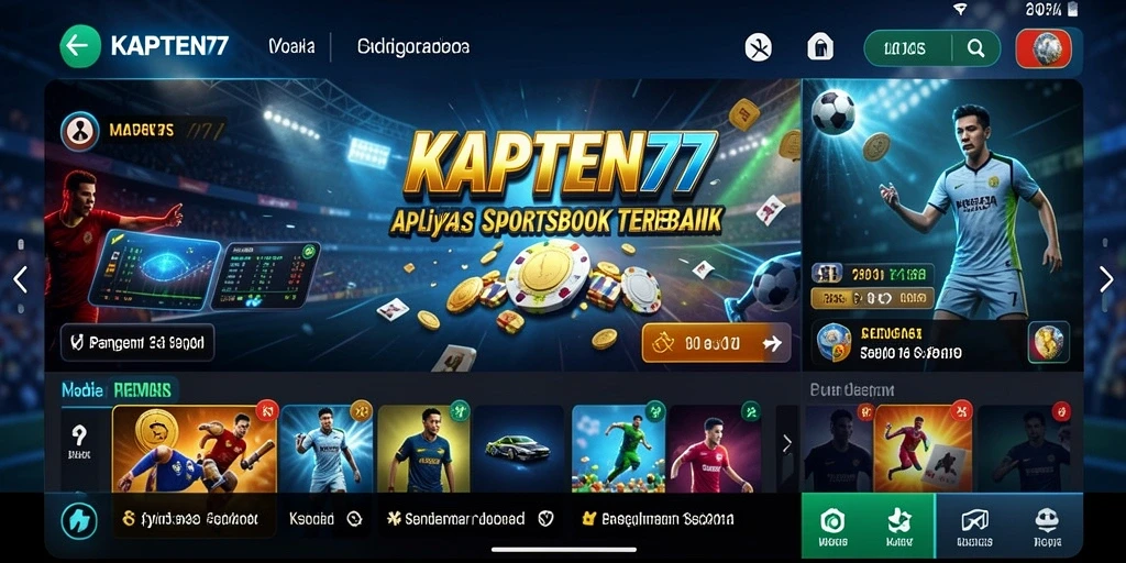 Tampilan menarik dari gameplay KAPTEN77 dengan berbagai opsi taruhan.