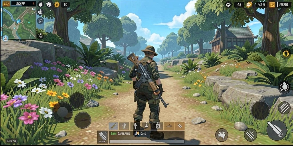 Gameplay menarik dan seru dari LUCKYRP saat dimainkan.