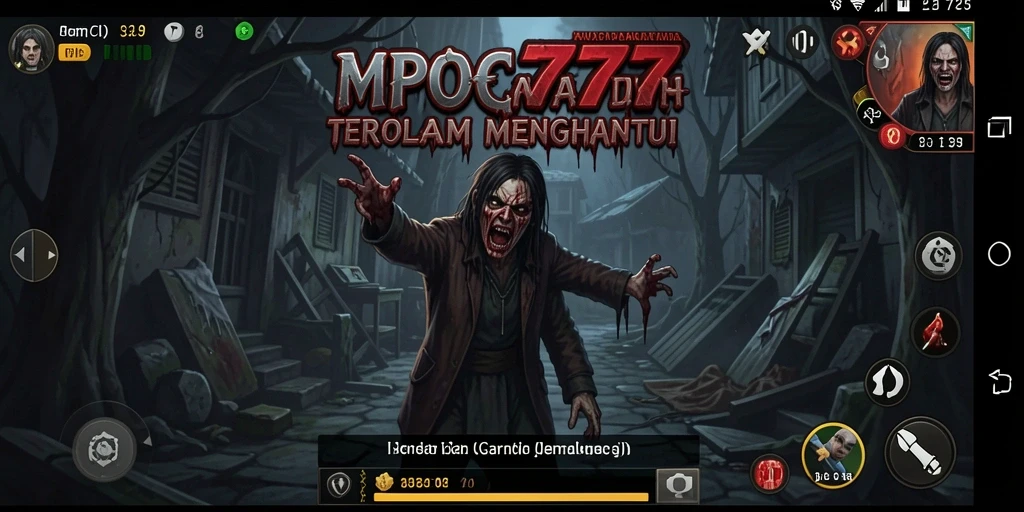 Tampilan gameplay menakutkan dari MPO777 dengan nuansa Horror yang mencekam.