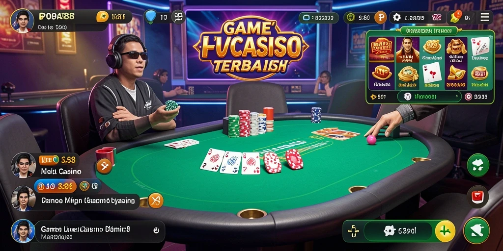 Screenshot gameplay POA88 menampilkan dealer profesional dan suasana kasino langsung.