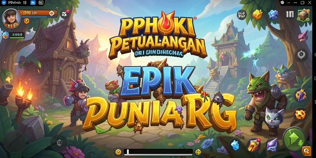 Tampilan gameplay RPG PPHOKI yang menegangkan dan penuh aksi.