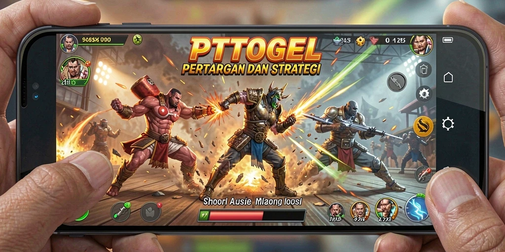 Tampilan seru pertarungan dalam PTTOGEL yang penuh aksi.