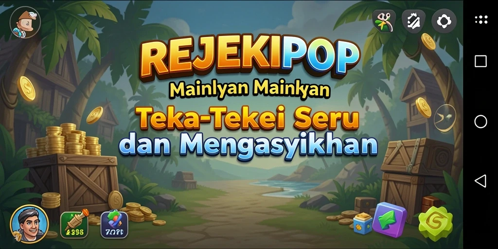 Tampilan menarik dari permainan Puzzle REJEKIPOP yang menantang.