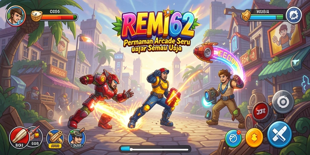 Tampilan gameplay REMI62 yang seru dan menantang di setiap level.