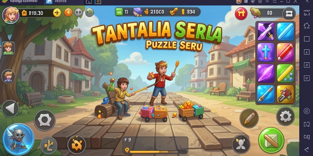 Gameplay menarik dalam puzzle yang menantang.