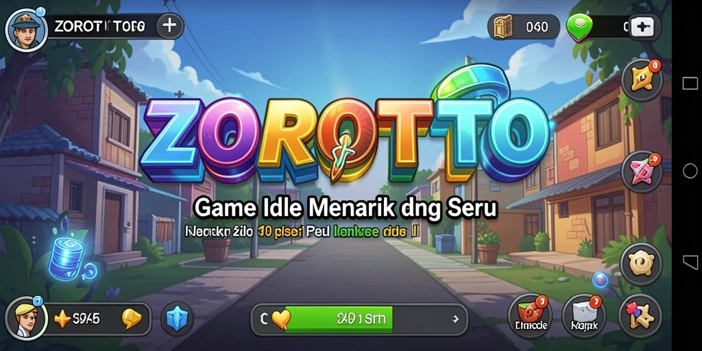Tampilan gameplay ZOROTOTO yang seru dan menghibur.